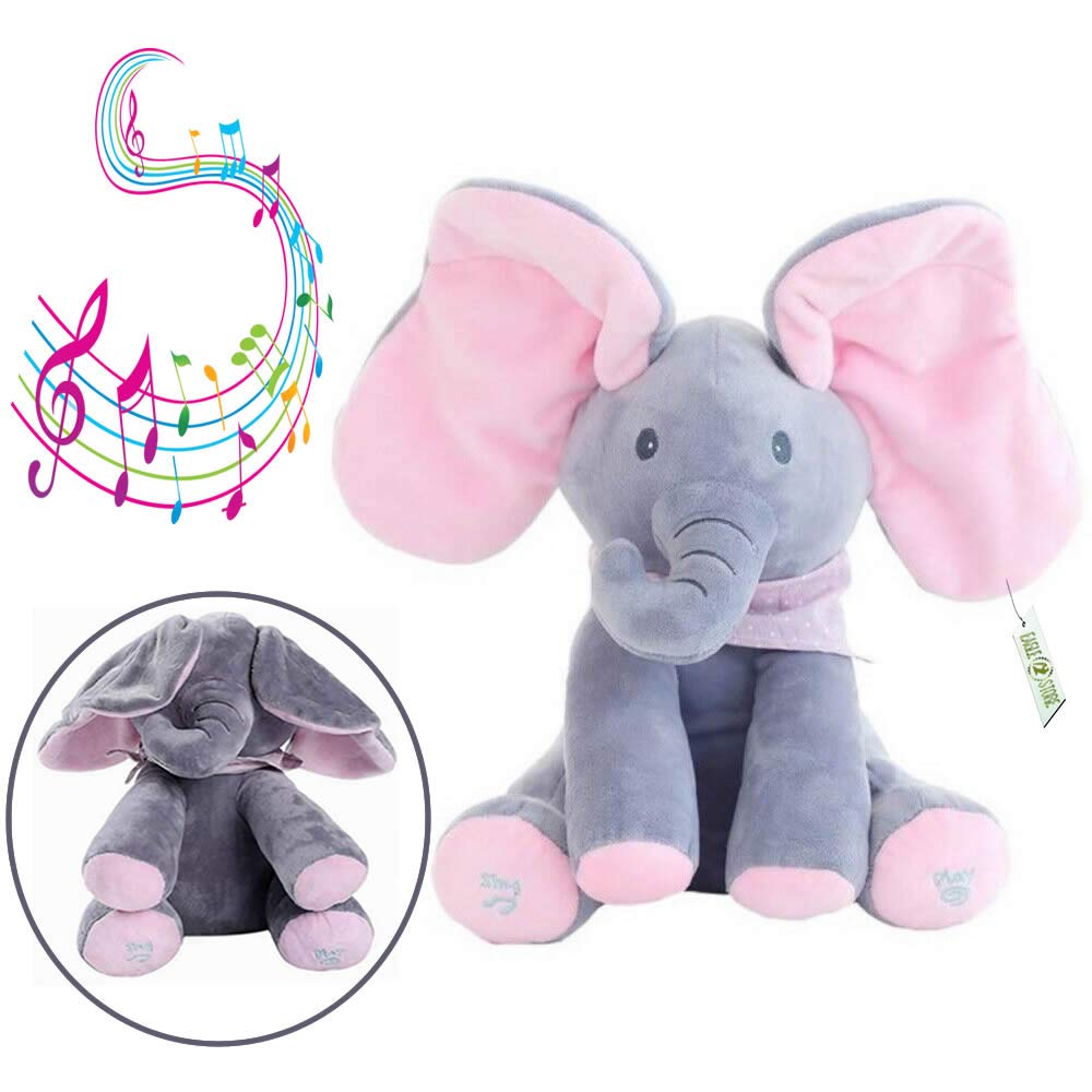 Peek a boo elephant plush shop toy
