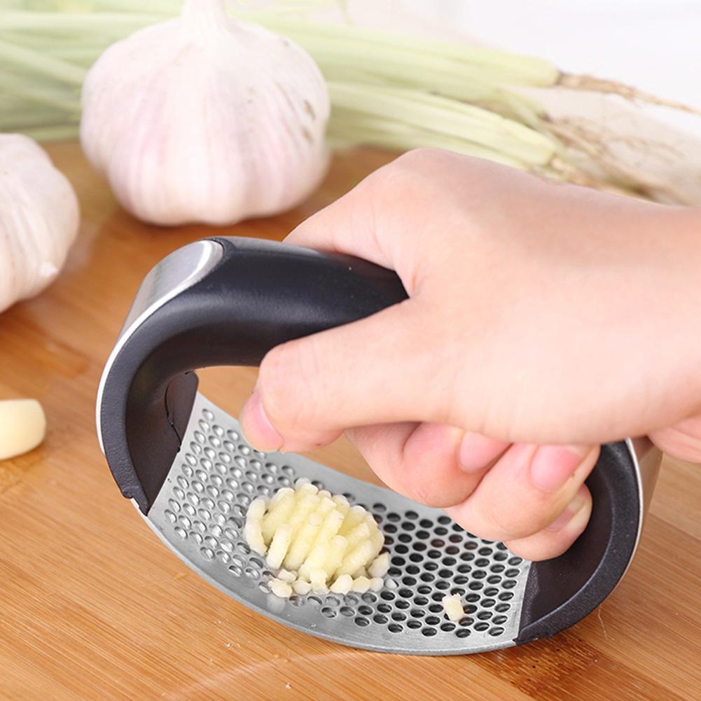 Stainless steel garlic press manual garlic masher kitchen