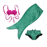 Baby Girls Mermaid Tail Swimsuit Costume Bikini Set Dress for 3-10Y