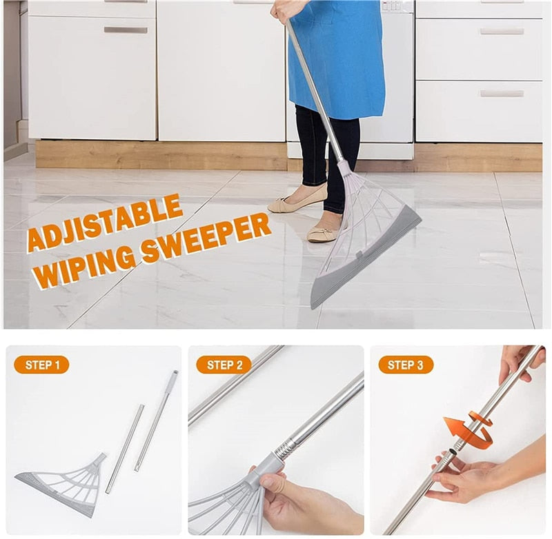 Multifunctional Magic Broom Floor Squeegee Scrubber Broom - Temu