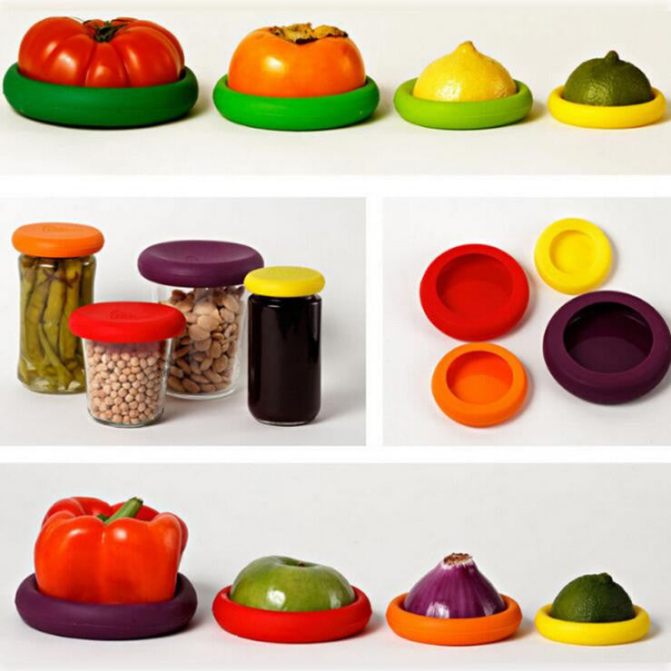 Food Huggers Reusable Silicone Food Covers - SK Collection