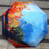 Blooming Colourful Beach Umbrellas  