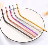 Colorful Stainless Steel Reusable Drinking Straws 
