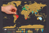 Personalized World Scratch Map