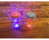 LED Flashing Mason Jars