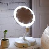 Flawless Folding LED Magnifying Mirror