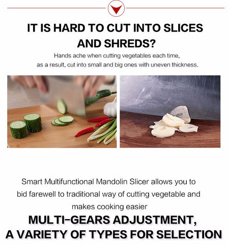 Multifunction Manual Kitchen Mandolin All Vegetable Cutter Stainless s –  Creative Cooker