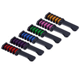 6 Pcs Instant Hair Dye Color Chalk Comb