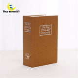 English Dictionary Book Money Box Safe Brown