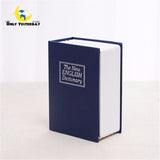 English Dictionary Book Money Box Safe Blue
