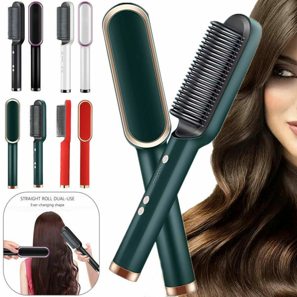 Hair straightener clearance brush for women