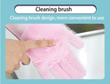 Magic Silicone Scrubber Rubber Cleaning Gloves