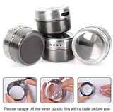 Buy Magnetic Stainless Steel Seasoning Spice Jar Set