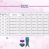 Baby Girls Mermaid Tail Swimsuit Costume Bikini Set Dress for 3-10Y Size Chart